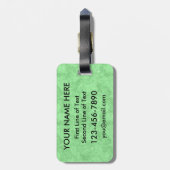 Voetbalcoach Aanpasbare Bagage Label (Achterkant verticaal)