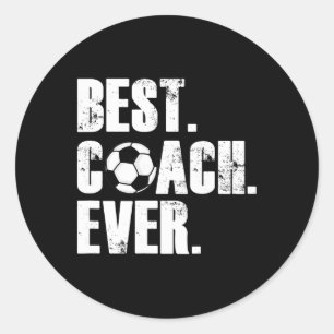 Voetbalcoach - Beste Coach Ooit Voetbal Cadeau Ronde Sticker