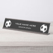 Voetbalcoach Bureau Naambordje (Voorkant)