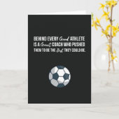 Voetbalcoach Kaarten Moderne Trainer Waardering (Gele Bloem)