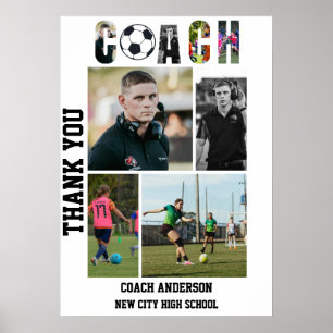 Voetbalcoach Senior Night Afstuderen Poster