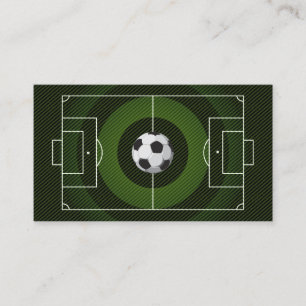 Voetbalcoach Voetbaltrainer zwart Visitekaartje