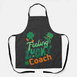 Voetbalcoach voor de dag van de ierse heilige patr schort