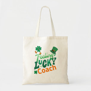 Voetbalcoach voor de dag van de ierse heilige patr tote bag