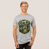 voetbaldag Tri-Blend shirt (Voorkant volledig)