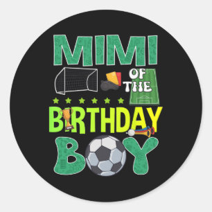 Voetbaldoel Verjaardag Jongen Feest Trofee Byll Vo Ronde Sticker