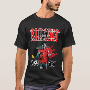 Voetbaldoel Viering Albanië Vlag 2025 T-shirt