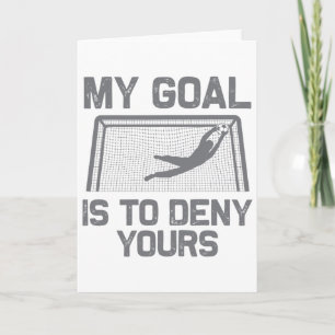 Voetbaldoelman Kunst voor mannen vrouwen jongens m Kaart