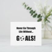 Voetbaldoelstellingen Briefkaart (Staand voorkant)