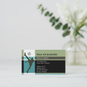 voetbalelegantie visitekaartje (Staand voorkant)