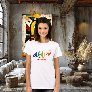 Voetbalevolutie Silhouette Bicycle Kick-ontwerp T-shirt