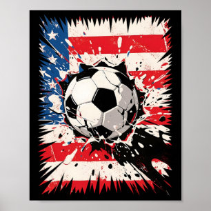Voetbalexplosie Cool Clash voor sportfans en pla Poster