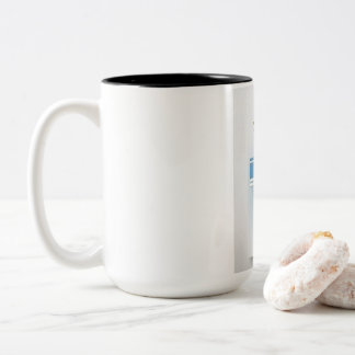 Voetbalfan-beker – Stijlvol voetbalontwerp koffie- Tweekleurige Koffiemok