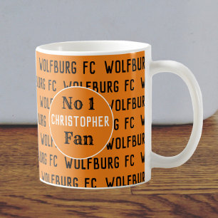 Voetbalfan of Voetbal Supporter Goud & Zwart Koffiemok