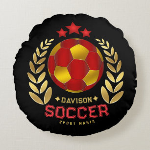 Voetbalfanlogo Rond Kussen