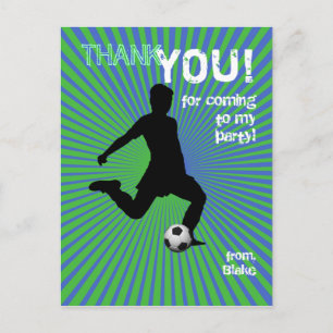 Voetbalfeest Dank u Briefkaart