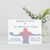 Voetbalfeest Uitnodiging (Staand voorkant)