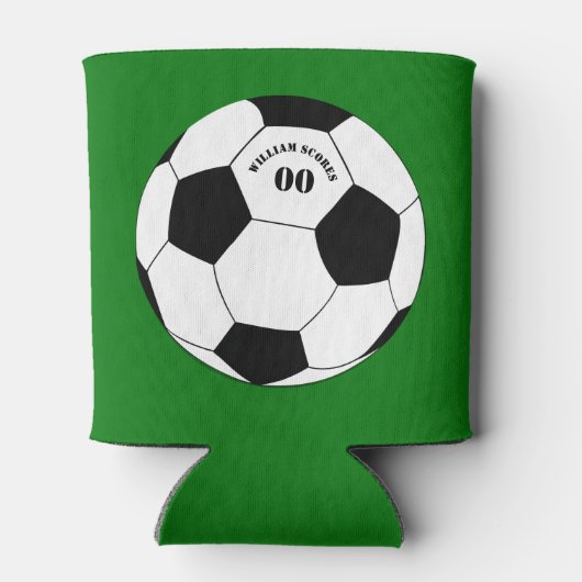 Voetbalfeest, Voetbal met Naam & Nummer Blikjeskoeler (Achterkant)