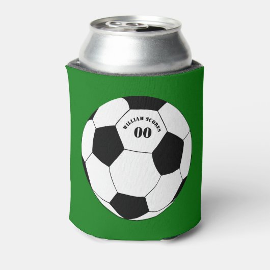 Voetbalfeest, Voetbal met Naam & Nummer Blikjeskoeler (Blikje Achterkant)