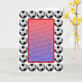 Voetbalfoto kaart (Gele Bloem)