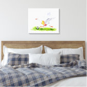 Voetbalgans Canvas Afdruk (Insitu (Slaapkamer))
