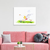Voetbalgans Canvas Afdruk (Insitu (Woonkamer))