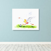 Voetbalgans Canvas Afdruk (Insitu (Houten vloer))