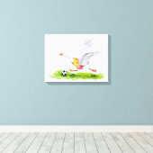 Voetbalgans Canvas Afdruk (Insitu (Houten vloer))