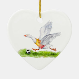 Voetbalgans Keramisch Ornament