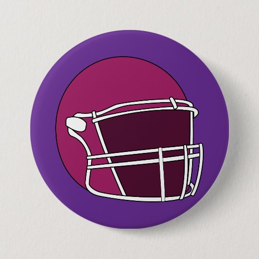Voetbalhelm Ronde Button 7,6 Cm (Voorkant)