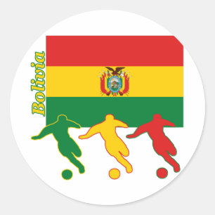 Voetbalken - Bolivia Ronde Sticker
