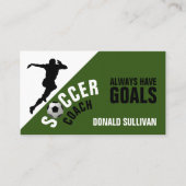 Voetbalking, voetganger/coach/Ref Visitekaartje (Voorkant)