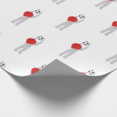 voetbalklaus cadeaupapier (Hoek)