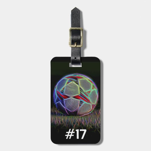 Voetbalkraag, Label tas Bagagelabel (Voorkant verticaal)