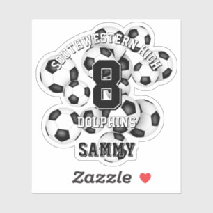 voetballen Cluster Jongens Meisjes Team Spirit Sticker