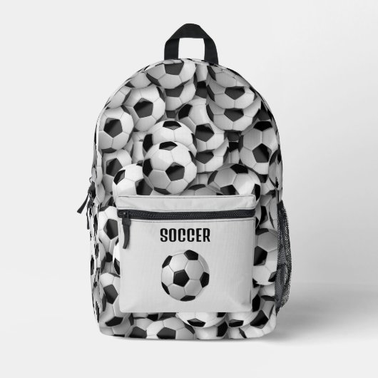 Voetballen Design Back Pack Bedrukte Rugzak (Voorkant)