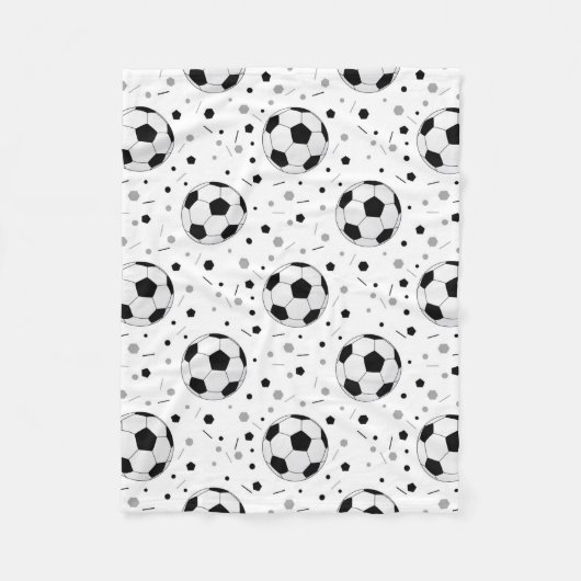 Voetballen Fleece Deken (Voorkant)