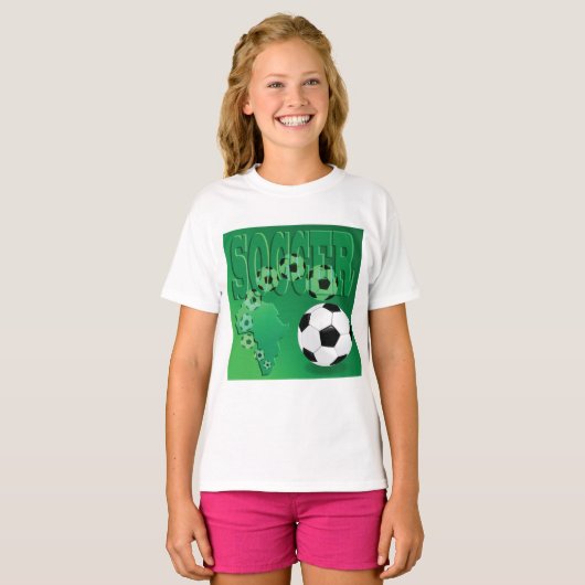 Voetballen Girls T-Shirt (Voorkant volledig)