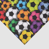 Voetballen met kleur tissuepapier (Detail)