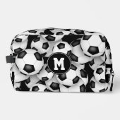 Voetballen met monogram toilettasje (Voorkant)