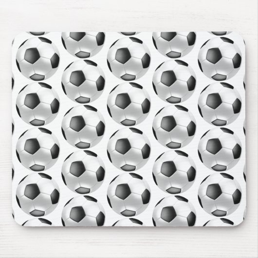 Voetballen muisblok muismat (Voorkant)