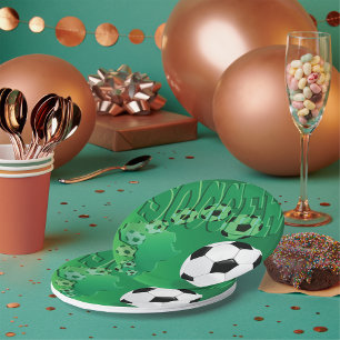 Voetballen Papieren Borden Bordje