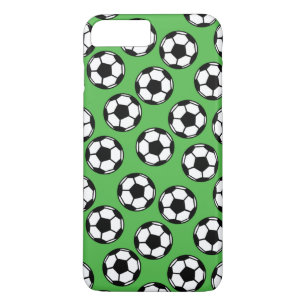 Voetballen patroon 	iPhone 8 plus / 7 plus hoesje