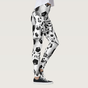 voetballen patroon leggings w ELKE bkgrd kleur