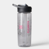 voetballen roze zwarte sterren waterfles (Rechts)