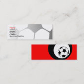 voetballen simpel mini visitekaartje (Voorkant / Achterkant)