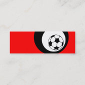 voetballen simpel mini visitekaartje (Achterkant)