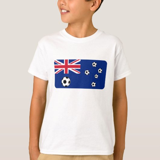 Voetballen van de Australische vlag T-shirt (Voorkant)