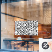 Voetballen Venster Cling Raamsticker (Cafe Raam)