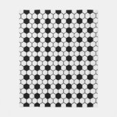 Voetballen Zwart-wit Custom Fleece Deken (Voorkant)